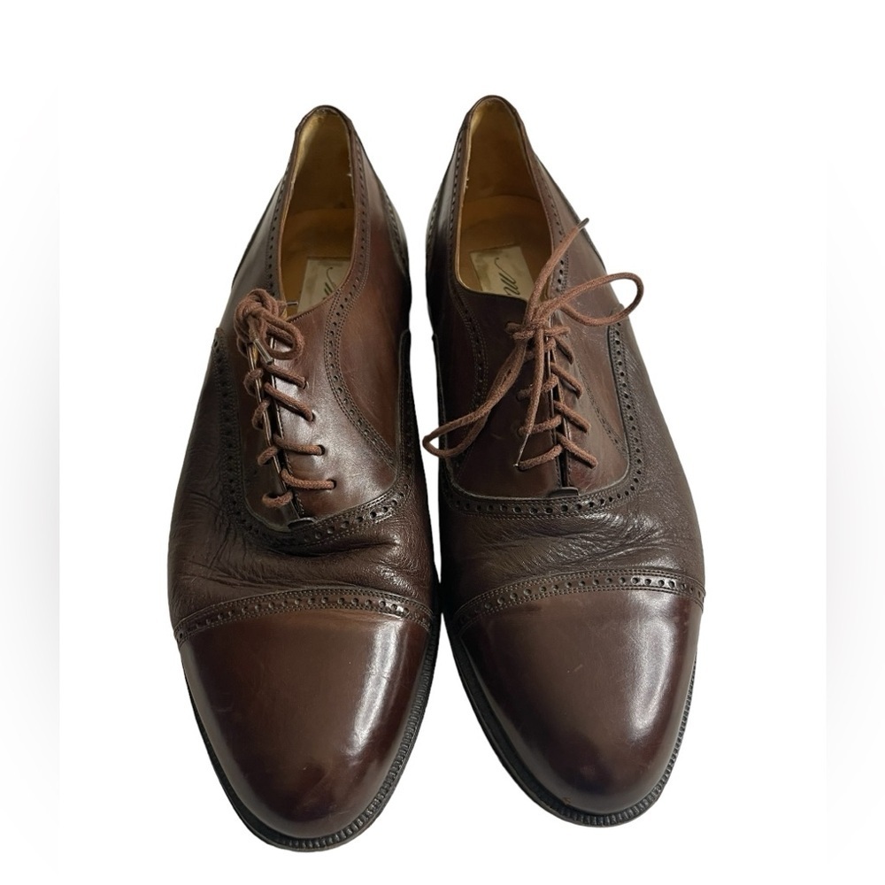 Mezlan 10.5M Mens Cap Toe Shoes Made In Spain Brown